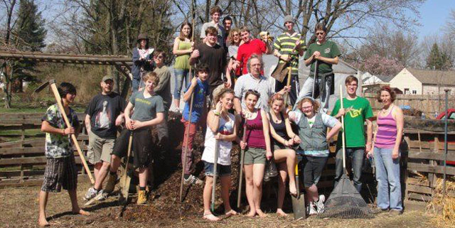 First UU of indiana Youth group in action!
