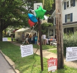 A team effort created a successful 3-day yard sale at the home of chairperson, Poom Taylor.