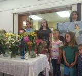 Religious Exploration Children Prepare for the Flower Parade