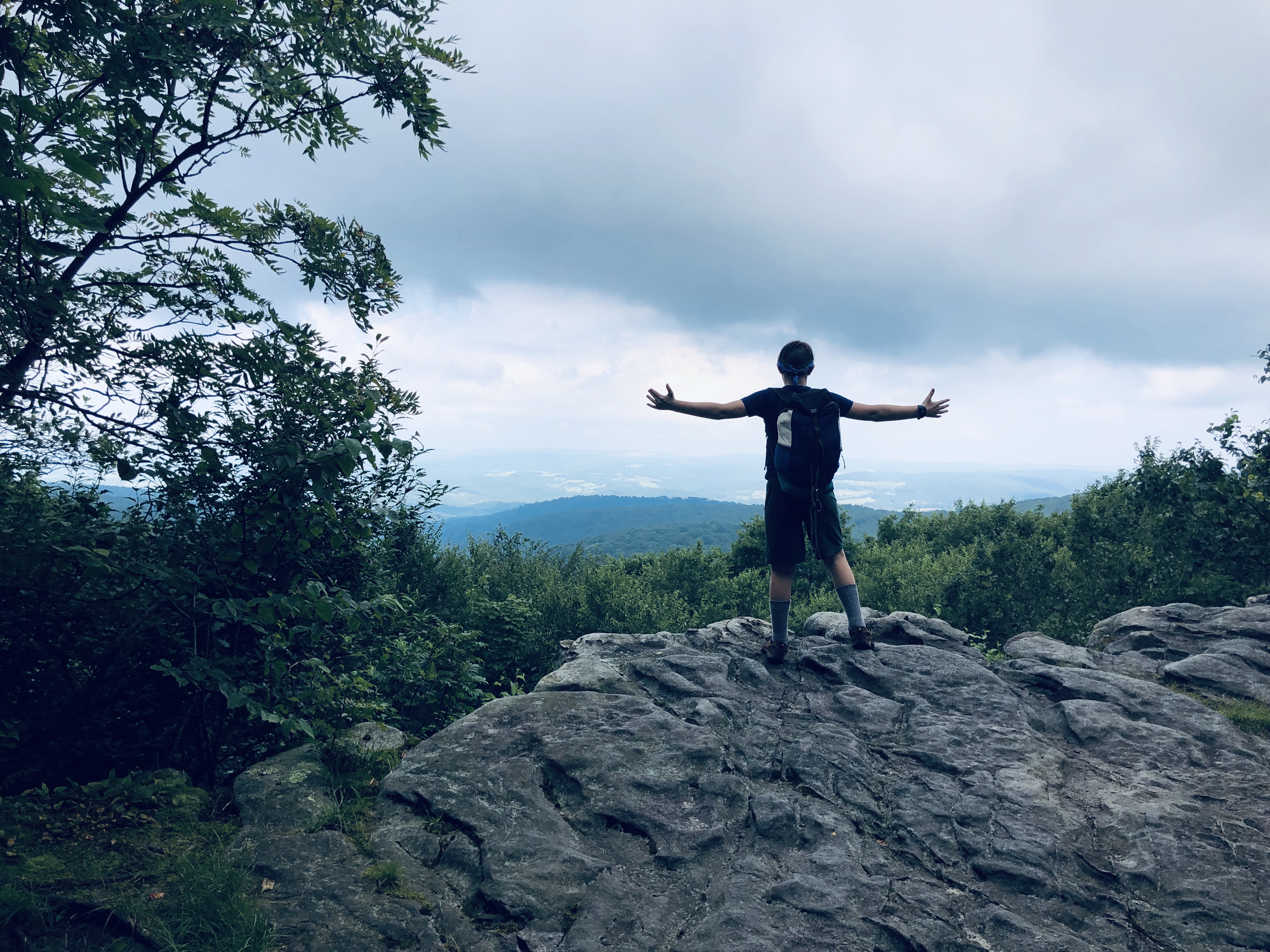 Jonas on the Laurel Highland Trail.